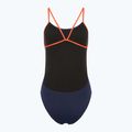 Costume intero donna TYR Hexa Cutoutfit navy/arancio 2