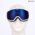 Occhiali da sci da donna Giro Moxie bianco e grigio chute/ cobalto/ giallo 7