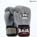 RAJA BOXING Guanti da boxe singoli standard in vera pelle grigi 8