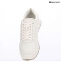 Calvin Klein Scarpe Donna HW0HW02574 Runner Lace Up Mono Pu Triple Bright White 9
