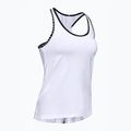 Canotta Under Armour Knockout bianco/bianco/nero da donna per allenamento 5