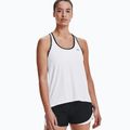 Canotta Under Armour Knockout bianco/bianco/nero da donna per allenamento 7
