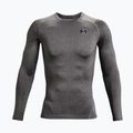 Under Armour HG Armour Comp carbon heather/nero da uomo, manica lunga da allenamento 5