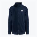 Tuta da ginnastica Under Armour Knit academy/bianco per bambini 3