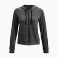 Under Armour donna Rival Terry FZ Felpa con cappuccio grigio jet/nero