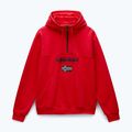 Felpa da uomo Napapijri Burgee Half Zip Hooded 2.0 rosso goji 5