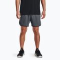 Pantaloncini da allenamento Under Armour Hiit Woven 6in pitch grigio/nero da uomo