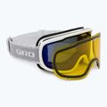 Occhiali da sci da donna Giro Moxie bianco e grigio chute/ cobalto/ giallo