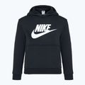 Felpa con cappuccio Nike Club Fleece da bambino, nero/bianco 8