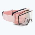 Maschere da sci Smith Squad carnation/chrp everyday rose gold mirror/clear