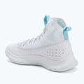 Under Armour CURRY 4 FLOTRO scarpe da basket bianco/stream/argento metallico 3