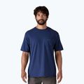 T-shirt Patagonia Boardshort Logo Pocket Uomo Responsibili clement blue