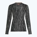 Maglia da trekking a manica lunga da donna Icebreaker Merino 260 Tech Vertex Crewe Delta Lines AOP black/snow/j 7