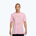 T-shirt uomo Nike Court Heritage pink foam