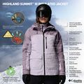 Giacca da sci da donna Columbia Highland Summit III Insulated lavender pearl/shale purple 13