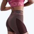 Shorts da donna Nike Pro Sculpt High Waisted 5" Biker tattoo/burgundy crush/white 5
