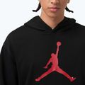Felpa da uomo Jordan Pullover Hoodie black/gym red 4