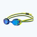 Occhialini da nuoto per bambini arena Python Mirror Jr blue/blue/lime 5