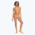 ROXY Printed Beach Classics Moderate cedar wood happy stripe swimsuit 3