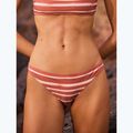 ROXY Printed Beach Classics Moderate cedar wood happy stripe swimsuit 8