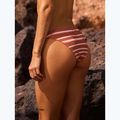 ROXY Printed Beach Classics Moderate cedar wood happy stripe swimsuit 9