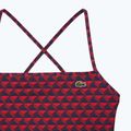 Costume intero Lacoste donna MF7264 penombra / alizarina / rosso 2