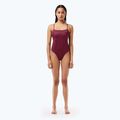 Costume intero Lacoste donna MF7264 penombra / alizarina / rosso 3