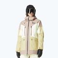 Picture Haakon giacca da sci donna roebuck / lime / canapa crema