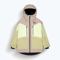 Picture Haakon giacca da sci donna roebuck / lime / canapa crema 7