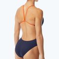 Costume intero donna TYR Hexa Cutoutfit navy/arancio 5