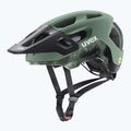 Casco da bici UVEX React MIPS verde muschio/nero opaco 8