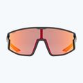 Occhiali da sole per bambini UVEX Skyryse Jr nero opaco/rosso specchiato 2
