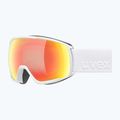Maschera da sci UVEX Victorious S FM white matt/mirror orange 5