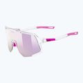 Occhiali da sole UVEX Sequenze clear/mirror pink