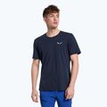 T-shirt trekking uomo Salewa Alpine Hemp Logo blazer navy
