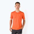 Camicia da trekking Salewa Alpine Hemp Logo rosso/arancione da uomo