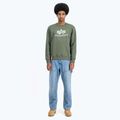 Alpha Industries felpa Basic oliva scuro da uomo 2