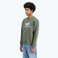 Alpha Industries felpa Basic oliva scuro da uomo 4