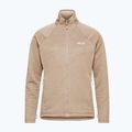 Felpa in pile da donna Jack Wolfskin Anytrail Full Zip oat 7