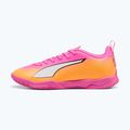 Scarpe da calcio per bambini PUMA Ultra 6 Play It Jr poison pink/puma wht/sun stream/bright aqua/puma blk 9