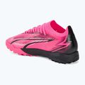 Scarpe da calcio PUMA Ultra Match TT rosa velenoso/puma bianco/puma nero 3