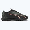 PUMA Ultra Play TT Jr scarpe da calcio per bambini puma nero/rosa rame 2