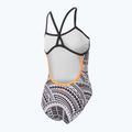Costume intero donna ZONE3 Kona Speed Strap Back stampa tribale/nero/bianco/arancio 5