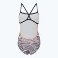 Costume intero donna ZONE3 Kona Speed Strap Back stampa tribale/nero/bianco/arancio 2