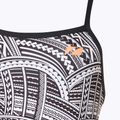 Costume intero donna ZONE3 Kona Speed Strap Back stampa tribale/nero/bianco/arancio 3