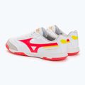 Mizuno Morelia Sala Classic IN bianco/flery coral2/bolt2 scarpe da calcio da uomo 3