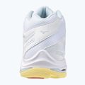 Scarpe da pallavolo donna Mizuno Wave Voltage 2 Mid bianco/calipso coral/pale banana 10