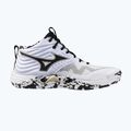 Scarpe da pallavolo Mizuno Wave Momentum Elite Mid white/black/gold 8
