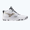 Scarpe da pallavolo Mizuno Wave Momentum Elite Mid white/black/gold 9