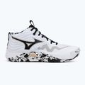 Scarpe da pallavolo Mizuno Wave Momentum Elite Mid white/black/gold 2